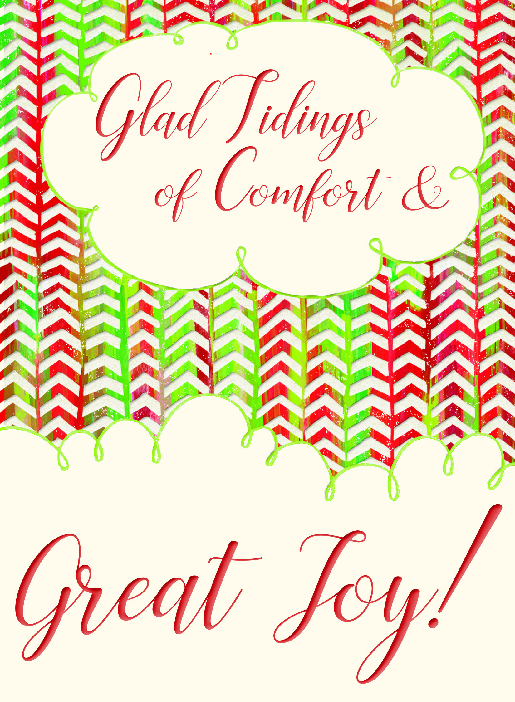 Glad Tidings Of Comfort Great Joy Christmas Cardleague Of