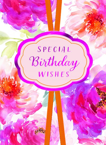 Birthday : Pink Flowers